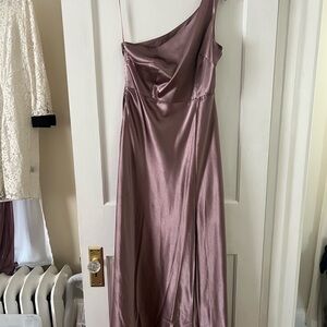 Birdy Grey Mauve One-Shoulder Dress
